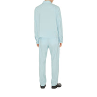 1 qty Pantalon de costume en laine Monogram - Duck Egg Blue