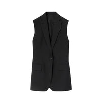 5 qty Veste tailleur sans manches en laine - Black