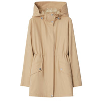 3 qty Parka à capuche en gabardine tropicale - Soft Fawn