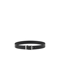 86 qty Ceinture en cuir - Black & Silver