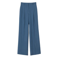 3 qty Pantalon ample en laine - Muted Navy