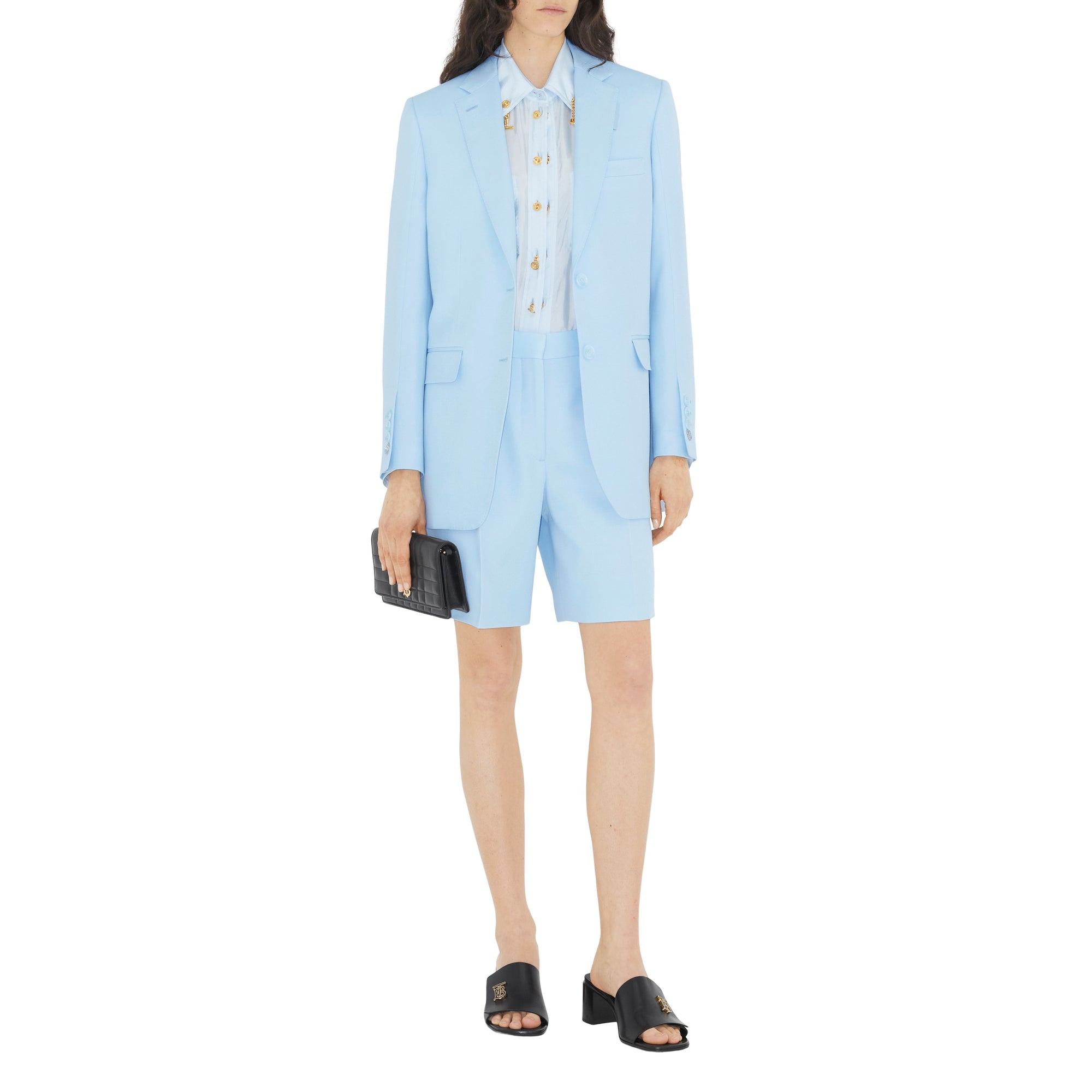 15 qty Veste blazer en laine - Pale Blue