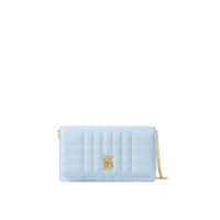 1 qty Pochette Lola en cuir - Pale Blue