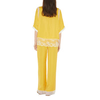 18 qty Pantalon ample en satin - Dandelion Yellow