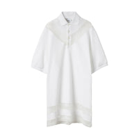 8 qty Robe polo à dentelle - Optic White