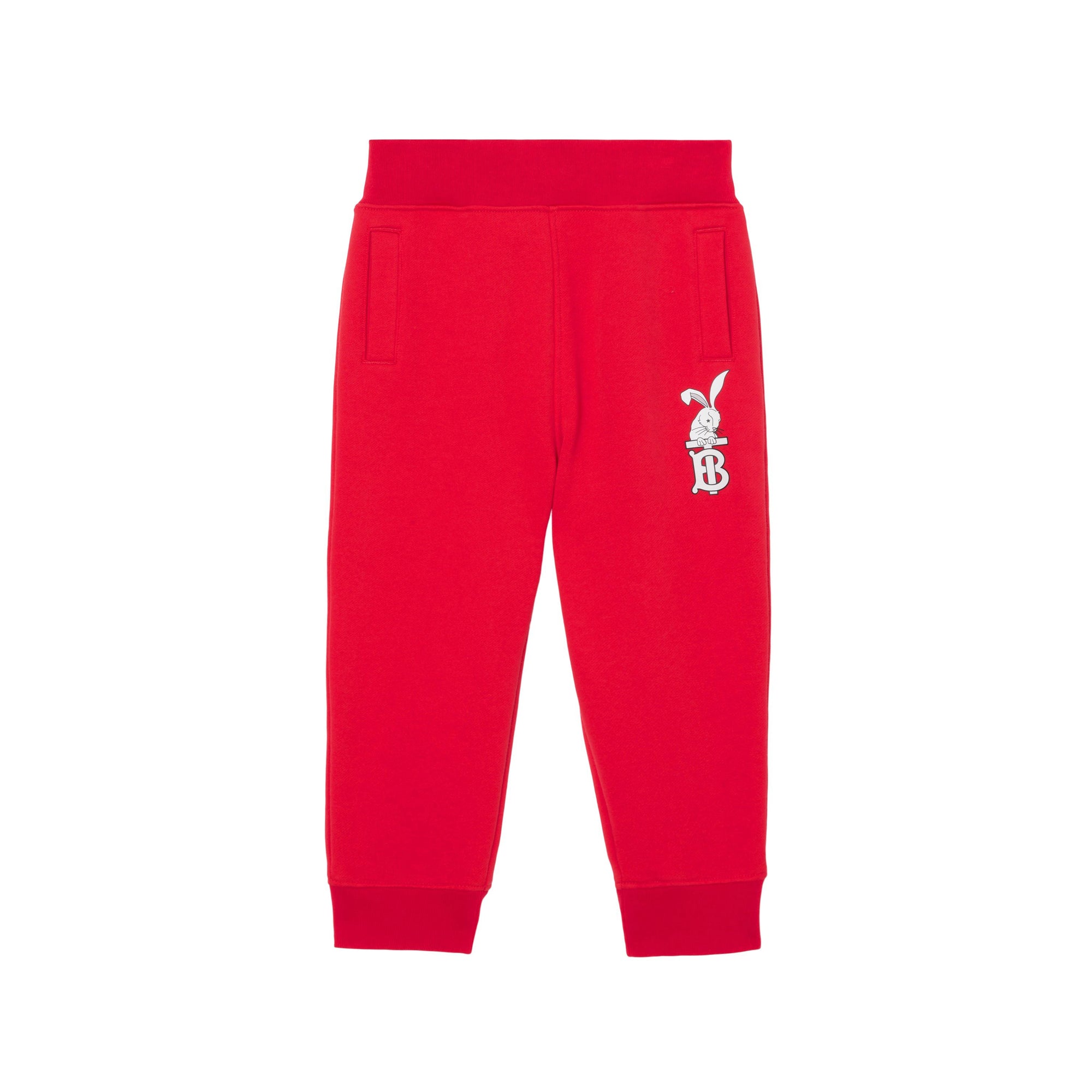 ZZNOSTOCK Pantalon de survêtement en coton imprimé lapin - Bright Red