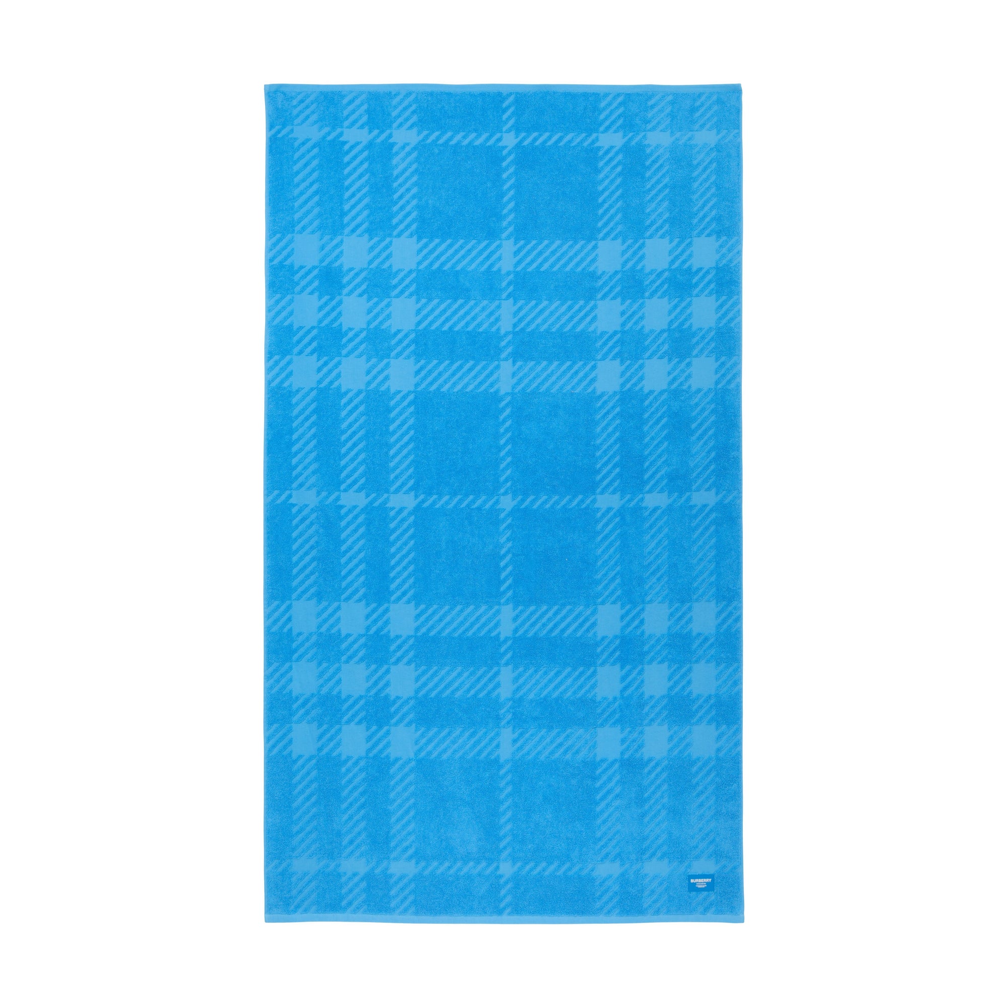 14 qty Serviette en coton jacquard à carreaux - Vivid Blue