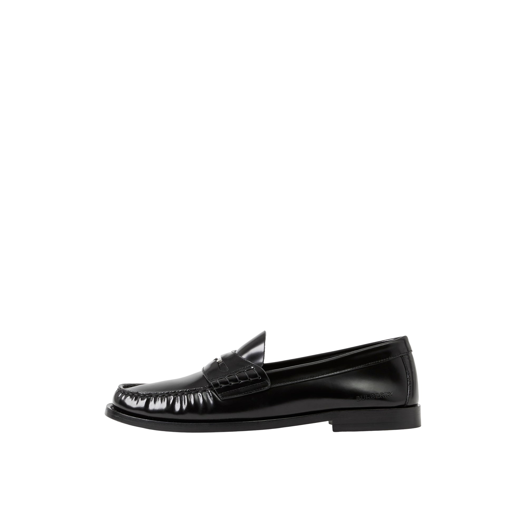 10 qty Mocassins Penny Loafers en cuir à pièce - Black