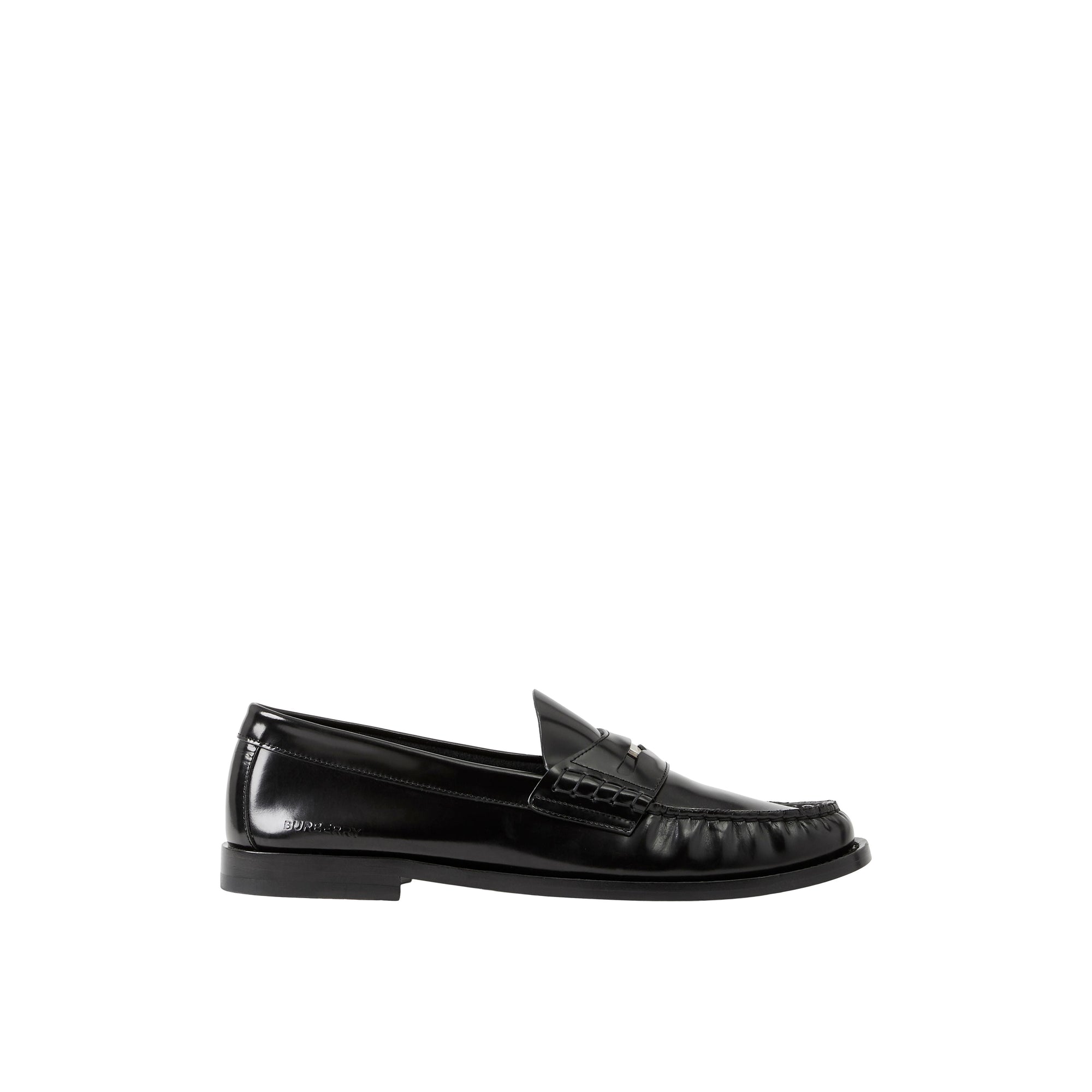 10 qty Mocassins Penny Loafers en cuir à pièce - Black