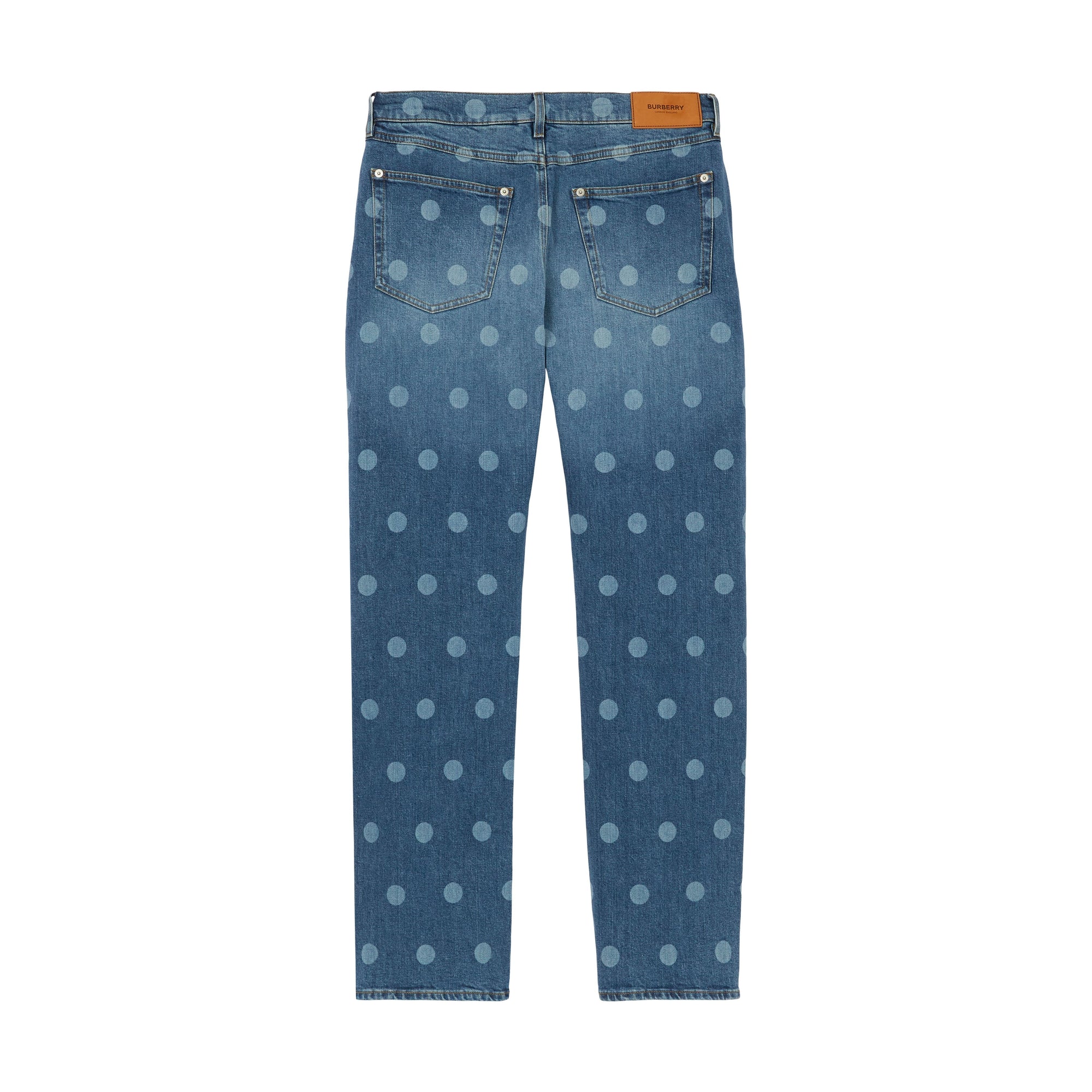 14 qty Jean droit délavé à pois - Muted Navy