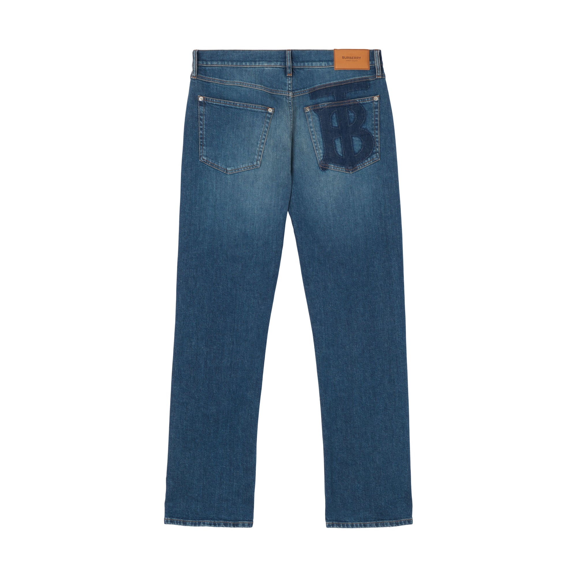 3 qty Jean en denim délavé Monogram - Muted Navy