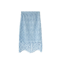 3 qty Jupe crayon en dentelle macramé - Pale Blue