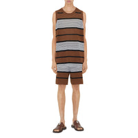 26 qty Short à rayures - Dark Birch Brown