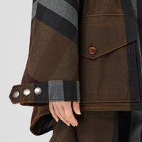 2 qty Veste utilitaire à motif check - Dark Birch Brown Check