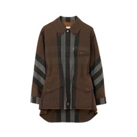 2 qty Veste utilitaire à motif check - Dark Birch Brown Check