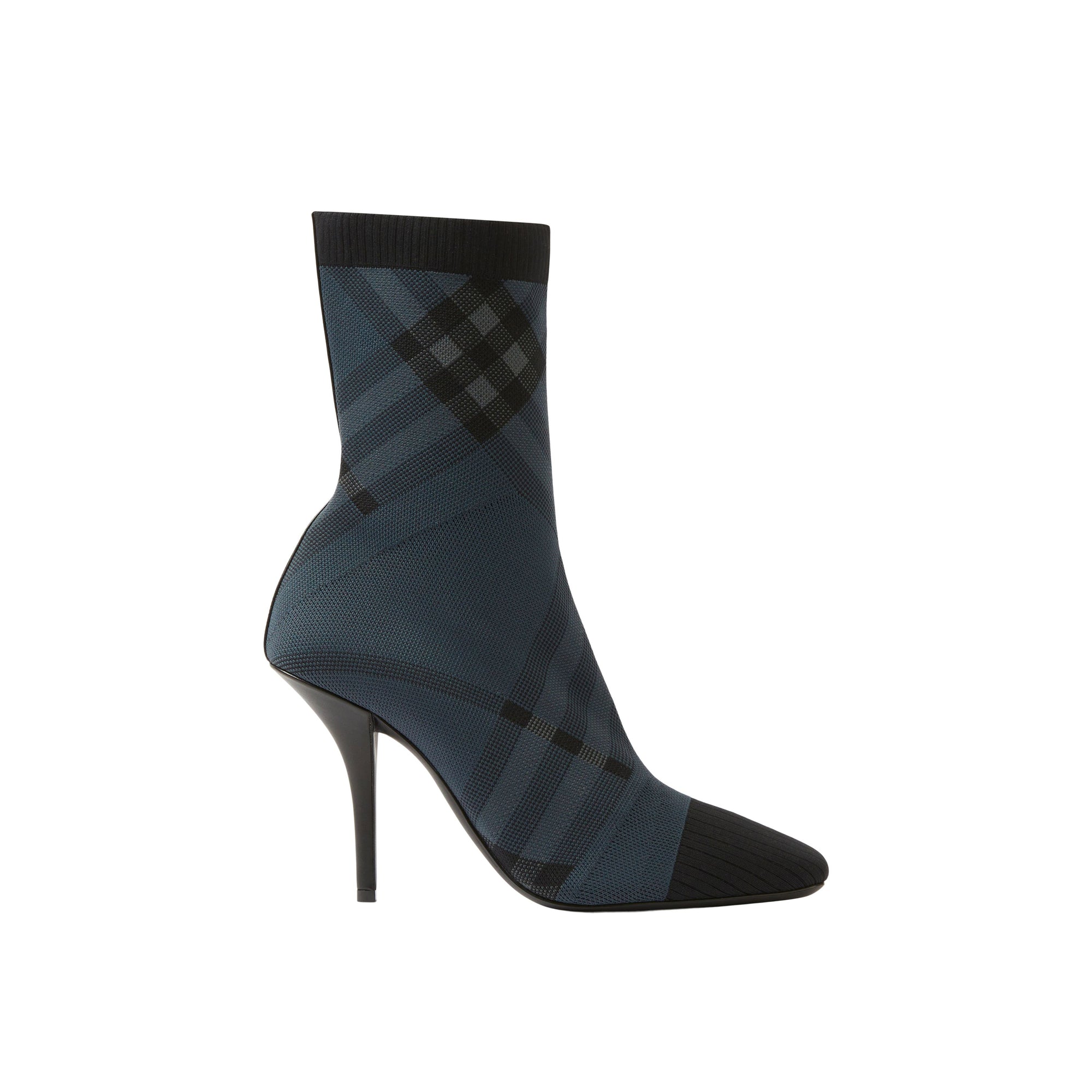 3 qty Bottes façon chaussettes à motif check - Charcoal & Grey Check