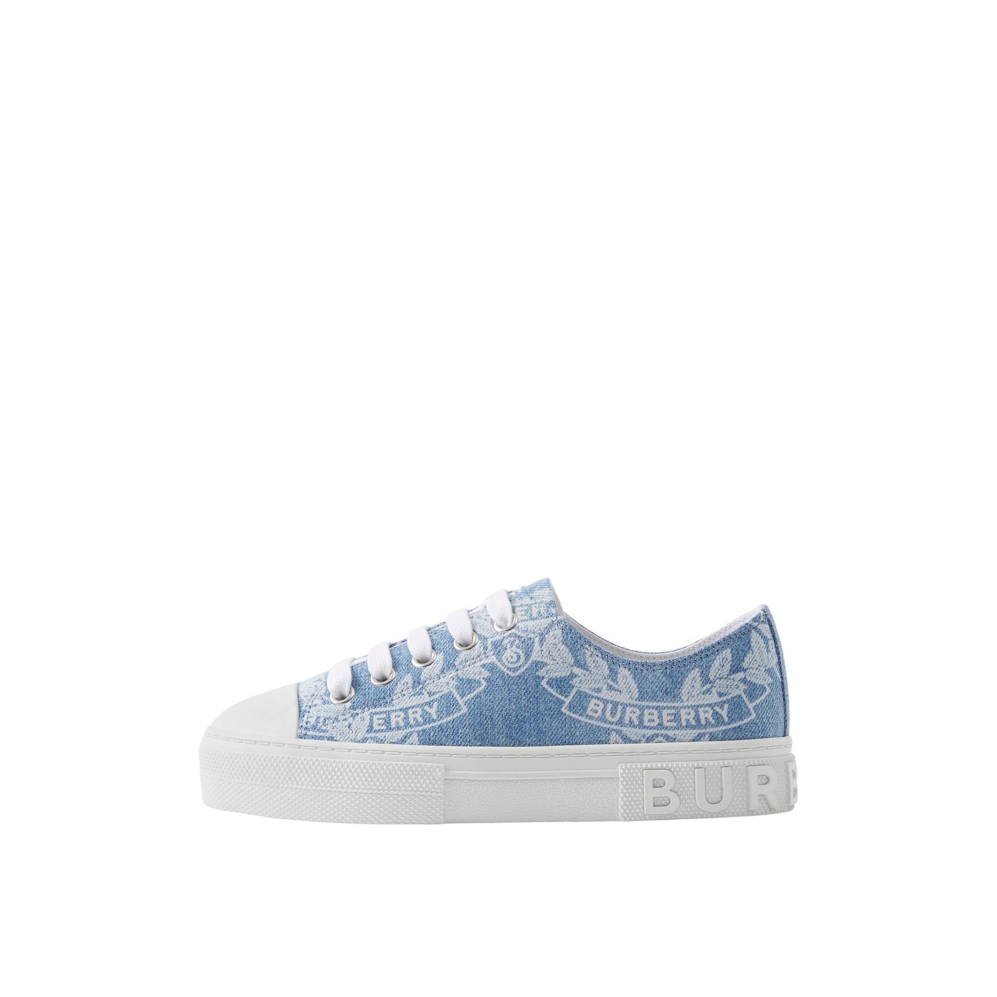 14 qty Sneakers en coton à écusson feuille de chêne - Pale Blue