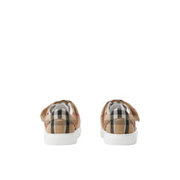 3 qty Sneakers en coton à motif check - Archive Beige Check