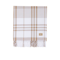 17 qty Drap de plage à motif check - Archive Beige & White