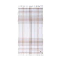 17 qty Drap de plage à motif check - Archive Beige & White