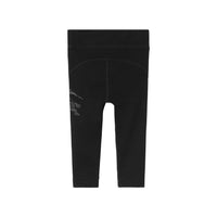 43 qty Legging en coton stretch à motif cavalier - Black