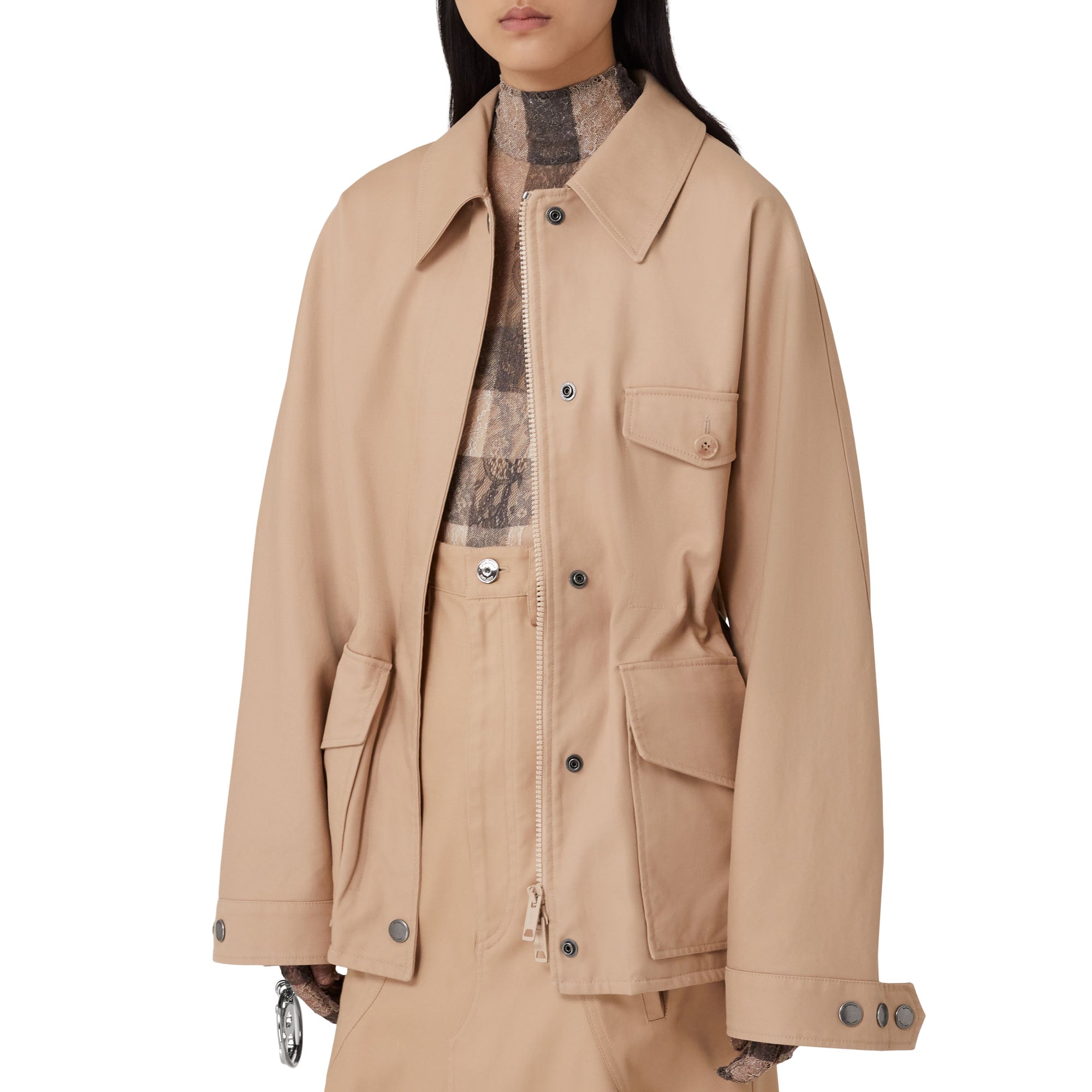 3 qty Veste utilitaire oversize - Pale Nude