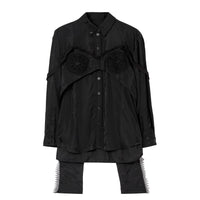 6 qty Chemise déstructurée à motif d'épines - Blacktern