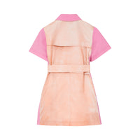 1 qty Robe trench trompe l'œil - Soft Bubble gum