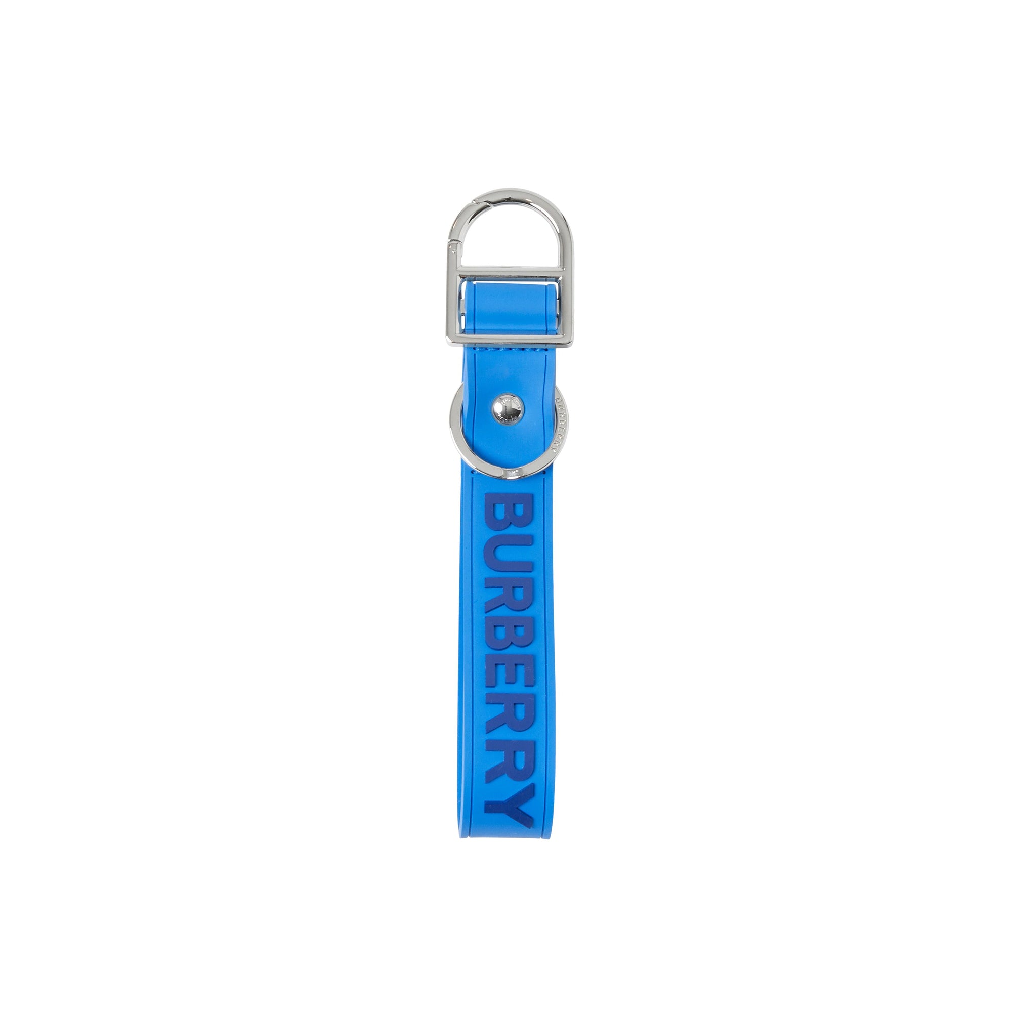 27 qty Porte-clés en silicone à logo détaillé - Bright Cerulean Blue