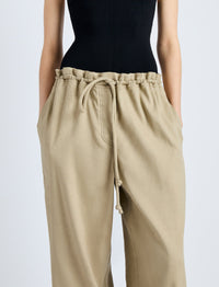 Pantalon Jade avec cordon de serrage en lin - Bronze