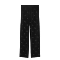 7 qty Pantalon de survêtement en velours - Black