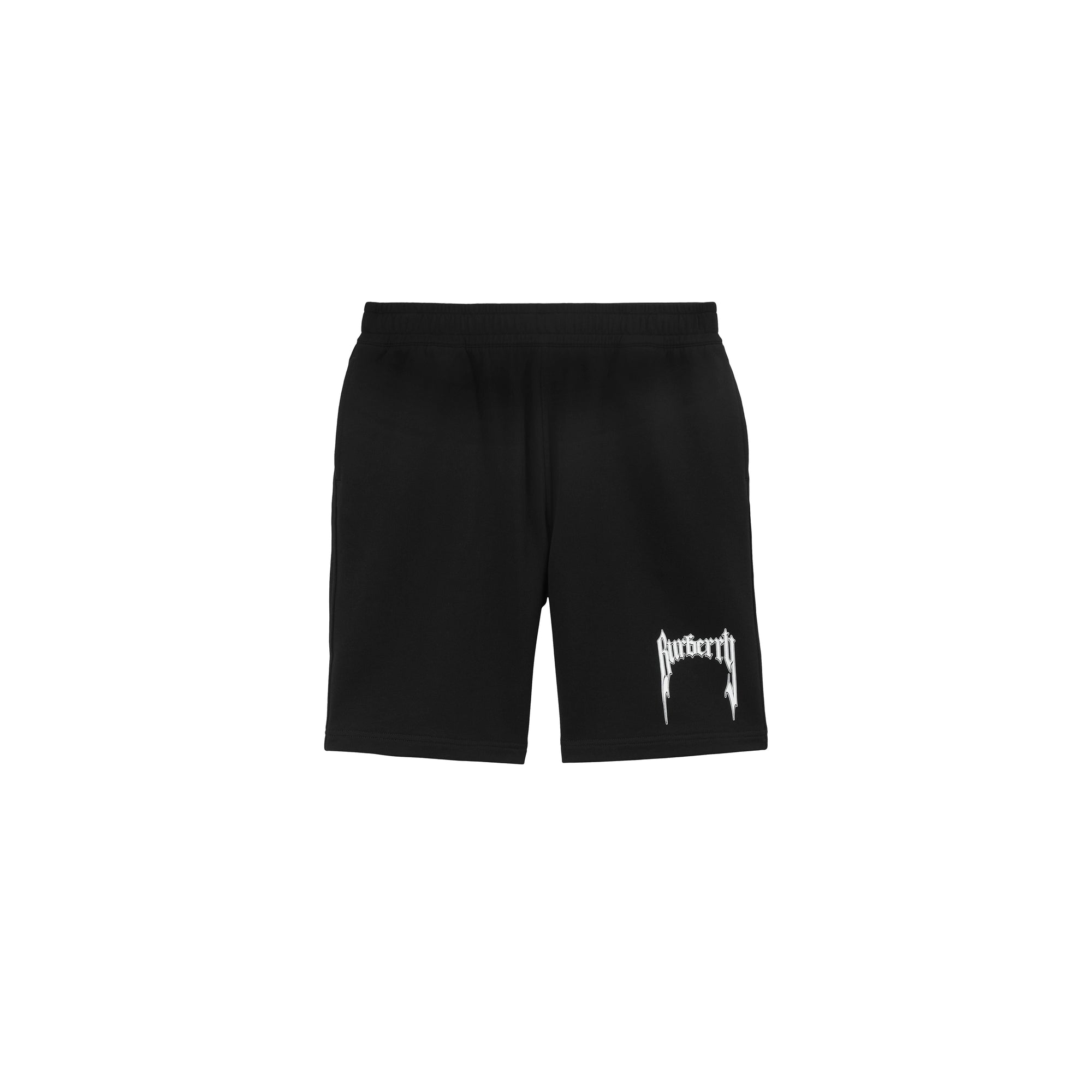 3 qty Short en coton à logo imprimé - Black