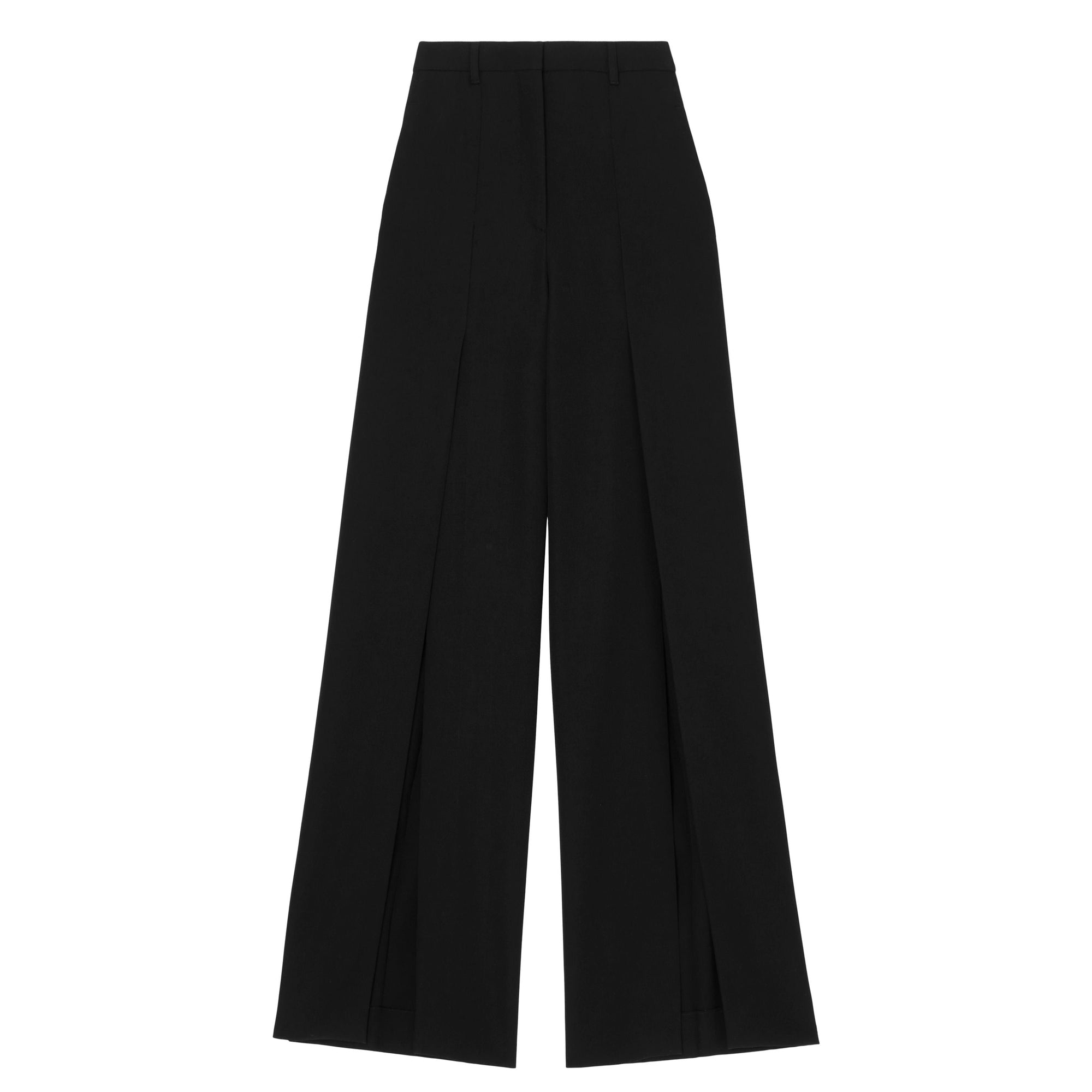 10 qty Pantalon large en laine - Black