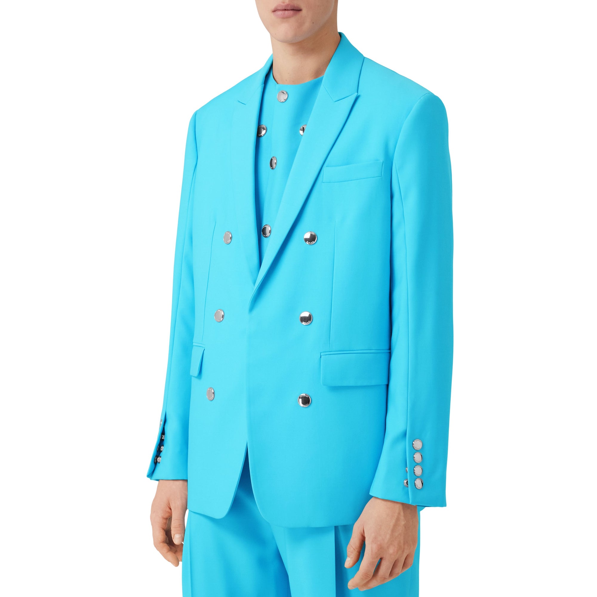 1 qty Veste blazer en laine - Bright Opal Blue