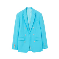 1 qty Veste blazer en laine - Bright Opal Blue