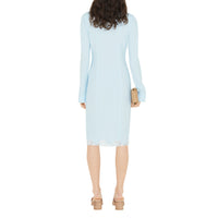 48 qty Robe chemise à bordure en dentelle - Glacier Blue