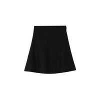 35 qty Jupe en mélange de coton et cachemire - Black