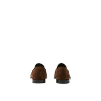 1 qty Mocassins Penny en cuir velours - Dark Brown