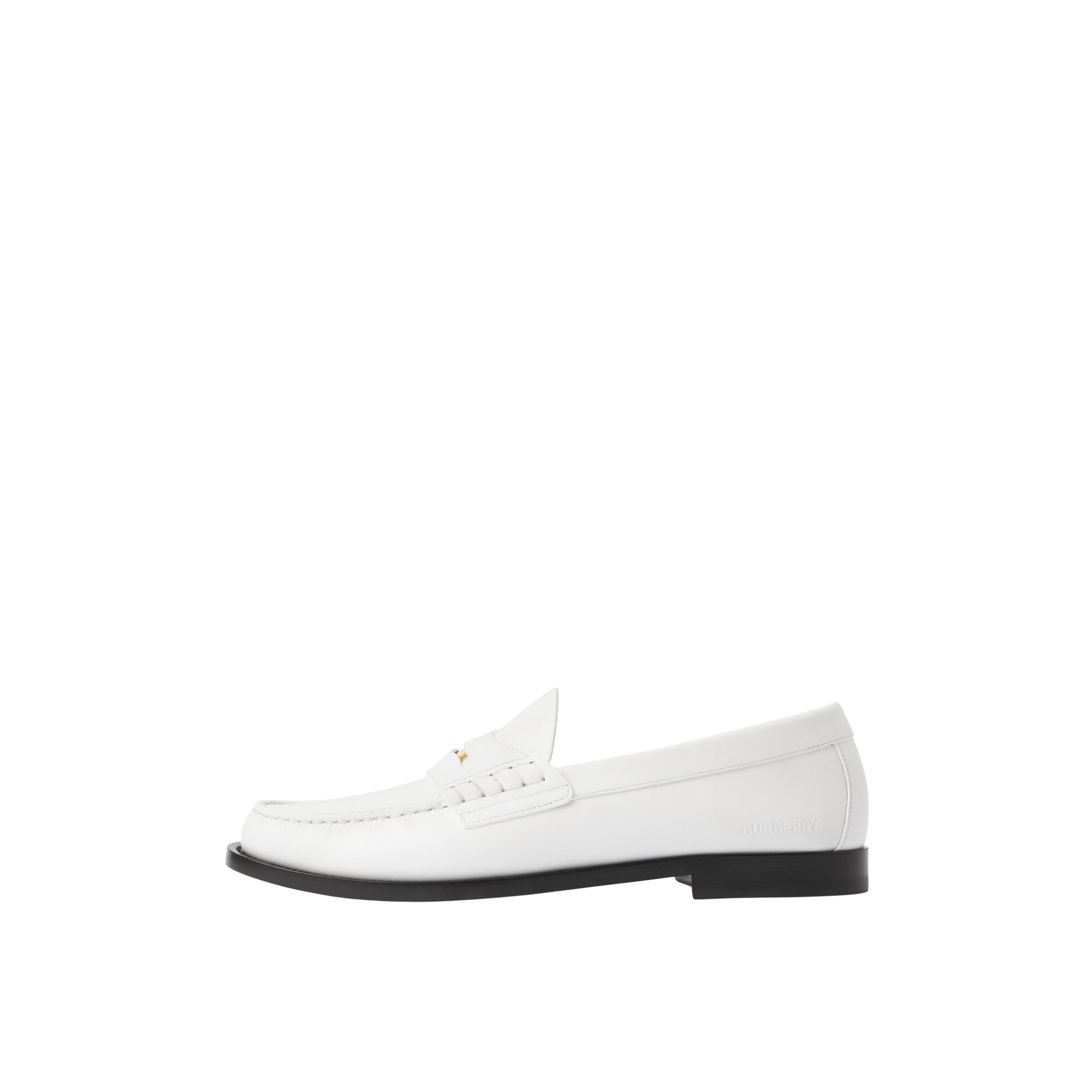 2 qty Mocassins Penny en cuir à pièce - Optic White