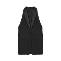 18 qty Veste tailleur en laine sans manches - Black