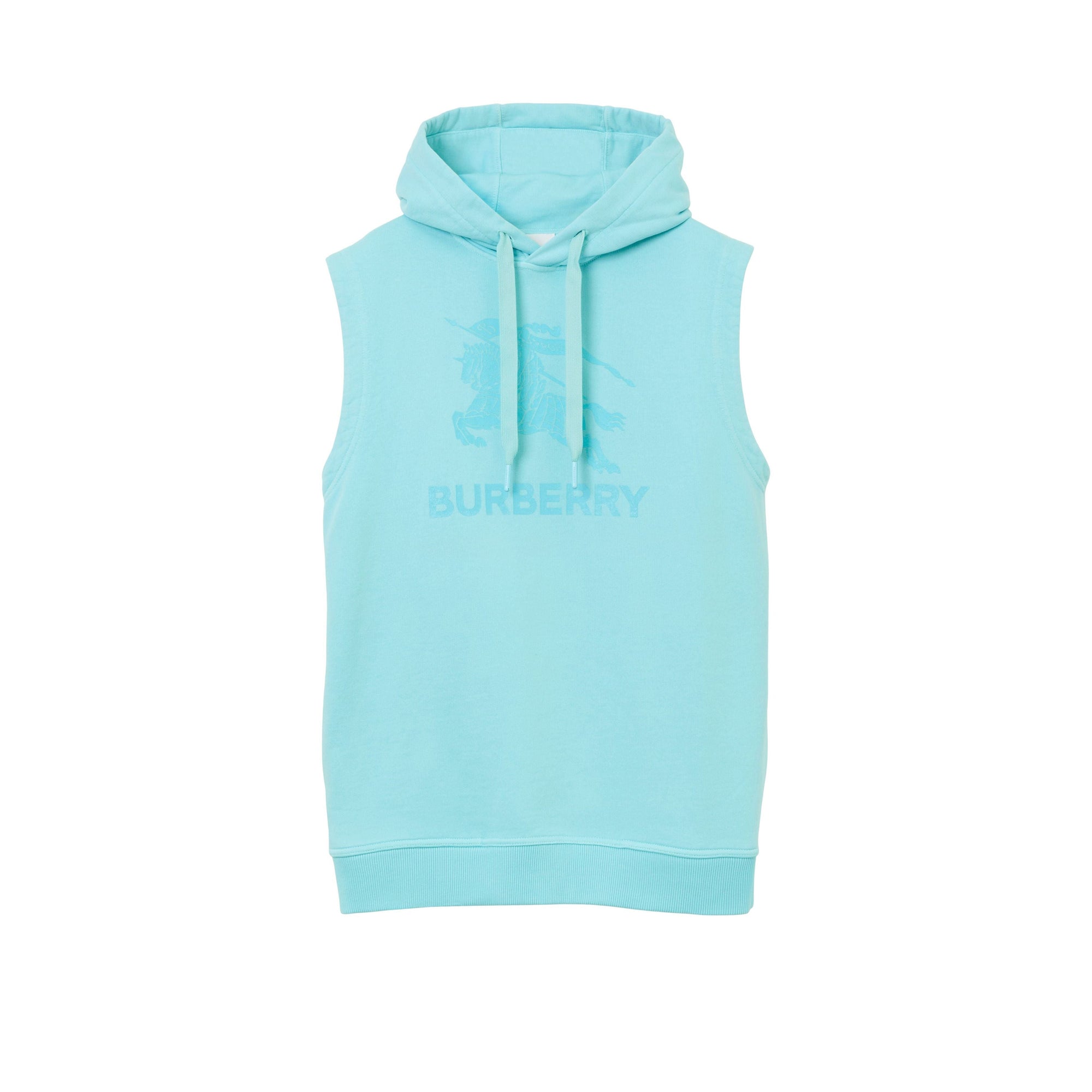 5 qty Sweat sans manches à emblème cavalier - Bright Topaz Blue