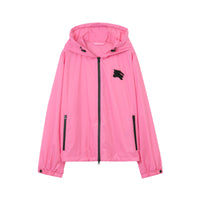 7 qty Veste à capuche à emblème cavalier brodé - Bubblegum Pink