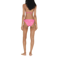 22 qty Bikini triangle à emblème cavalier brodé - Bubblegum