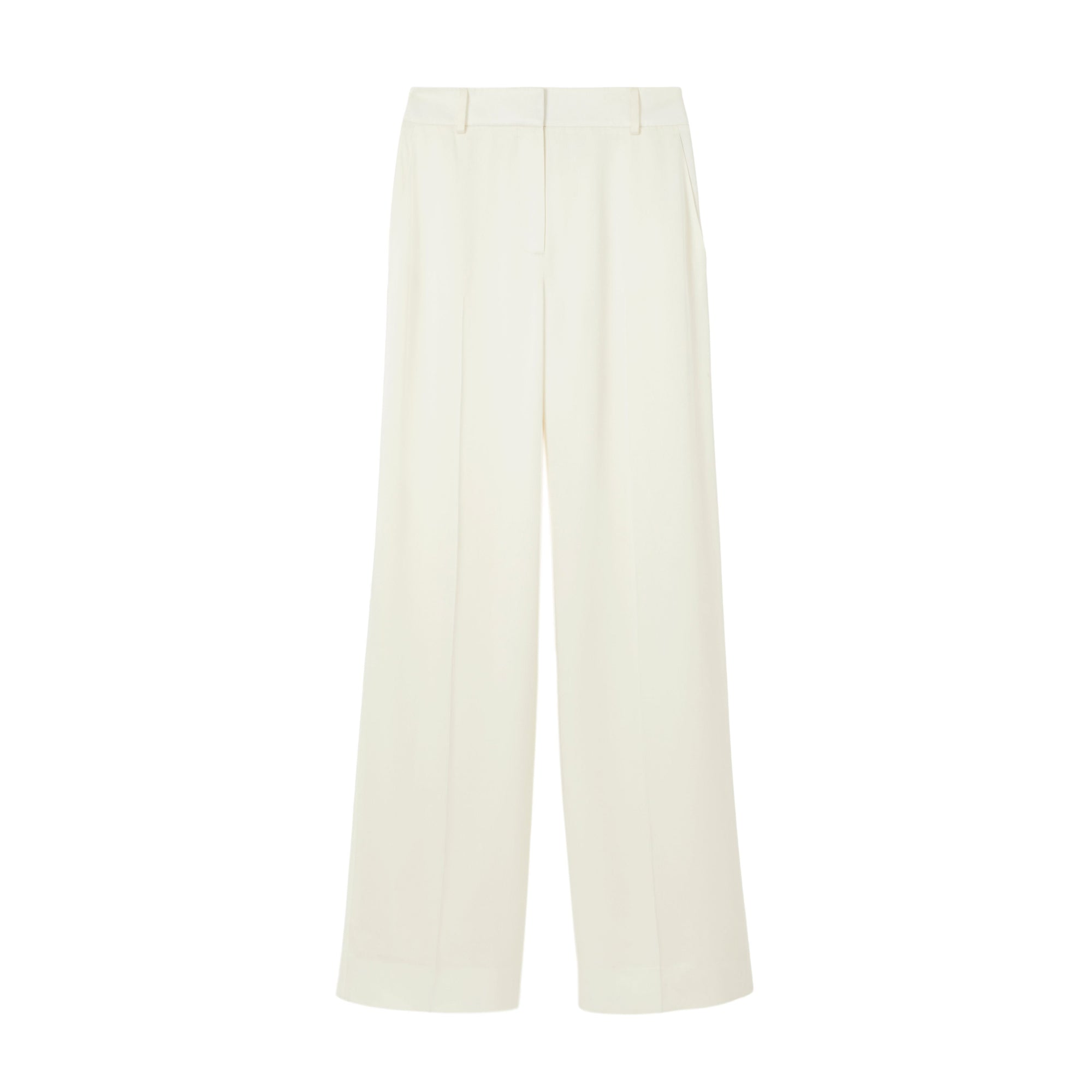 49 qty Pantalon ample en satin - Natural White