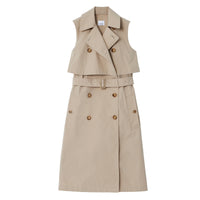 4 qty Robe trench en coton mélangé - Soft Fawn