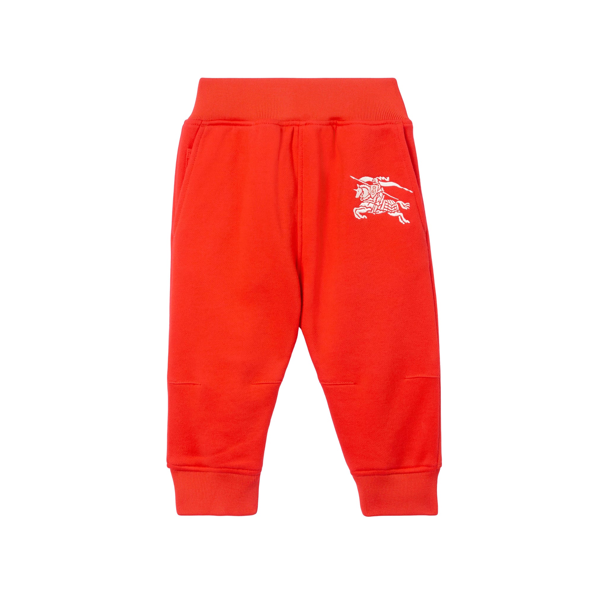 17 qty Pantalon de survêtement en coton à motif cavalier - Scarlet Orange