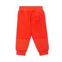 17 qty Pantalon de survêtement en coton à motif cavalier - Scarlet Orange