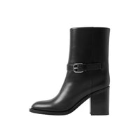 2 qty Bottines en cuir - Black