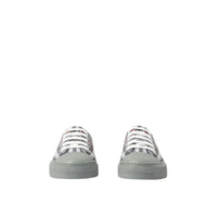 13 qty Sneakers en coton à motif check - Cool Charcoal Grey