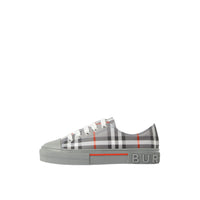 13 qty Sneakers en coton à motif check - Cool Charcoal Grey